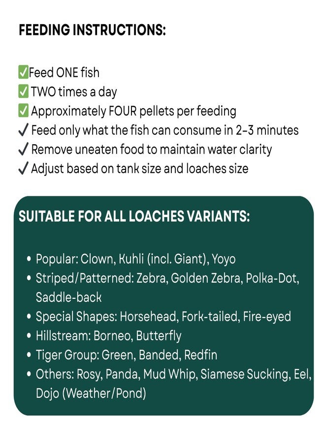 طعام أسماك الزينة من لايف آيو، مناسب لأسماك اللوتش الاستوائية | معزز للمناعة، غني بالبروتين، مدعم بحمض الهيوميك (45 غرام) - Image 4